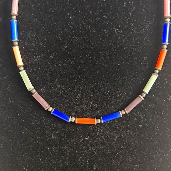 Tube Beaded Necklace - Picture 2 of 4